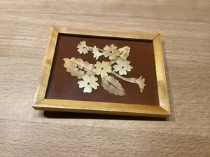 Kunstgewerbe DDR Wandschmuck Strohblume Vintage Ostalgie - Bild 1 von 3