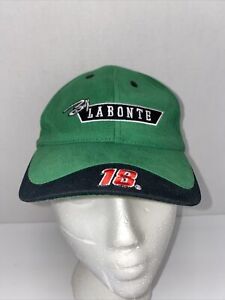 Vintage Nascar Bobby Labonte #18 Green Cap Hat Chase Authentic Adjustable Youth