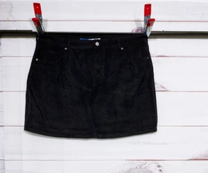 Old Navy Womens High Rise Secret Slim Pockets Corduroy Skirt Size 16 Blue - Picture 1 of 7