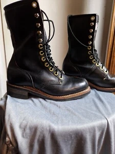 Stivali Carolina 40 US Army NUOVI VINTAGE WORKERBOOTS LINESMAN Wesco Art - Foto 1 di 12