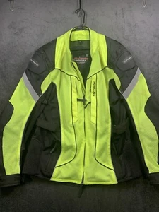 Tourmaster Sonora 3/4 Air Jacket Mens Tall Size 42 Black Yellow Used - Picture 1 of 12