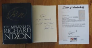 President RICHARD NIXON signed THE MEMOIRS OF NIXON 1978 1st Edition Book PSA - Picture 1 of 5