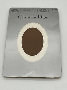 Pantimedias vintage Christian Dior con control de encaje talla 4 Au Naturelle - Imagen 1 de 6