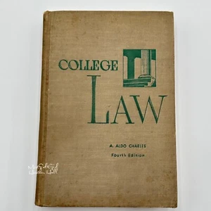 College Law Fourth Edition Hardcover Book By A. Aldo Charles South-Western Publi - Picture 1 of 9