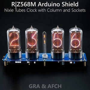 R|Z568 Arduino Shield EXTRA LARGE 4 TUBES Nixie Clock [4 TUBES OPTIONAL] - Picture 1 of 12
