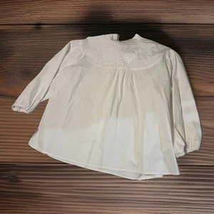 Vintage Bob Mackie Wearable Art Flowery Design. White Blouse. Women Sz-3XL - Picture 1 of 7