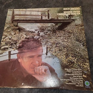 Buck Owens - Bridge Over Troubled Water LP Record 1969 Capitol Country 33RPM - Picture 1 of 2