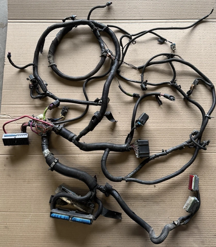 Chevy Chevrolet 2003 6,6 L lb7 diésel automático motor 4x4 transmisión arnés de cableado Foto 1 de 4