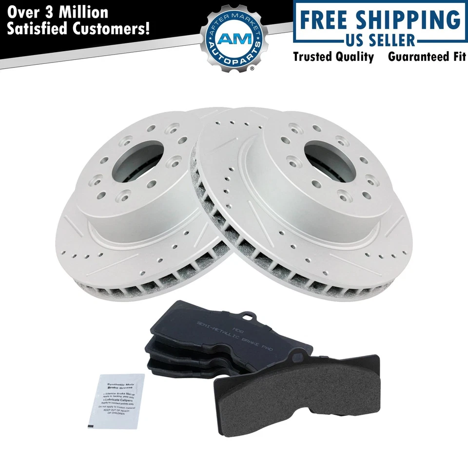Kit de pastillas de freno delanteras metálicas y rotor de rendimiento para Chevy Corvette 65-82 Foto 1 de 4