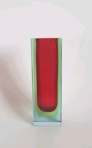 Murano Sommerso Glasvase – Flavio Poli Style – 60er 70er Vintage Vase - Bild 1 von 14
