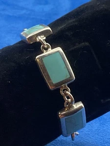 925 Sterling Türkis Knebelarmband - Bild 1 von 7