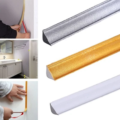Kitchen Bedroom Decorative Strip Sealing Strips For Corners White Gold - image 1 of 4