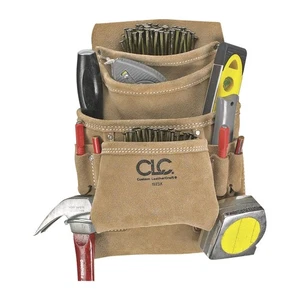 CLC I923X Suede Carpenter's Nail and Tool Bag, 10 Pocket - Picture 1 of 2