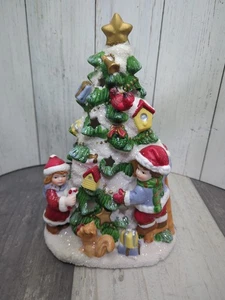 Vintage Porzellan Lieblingssachen Weihnachtsbaum Windlicht Teelicht Kerzenhalter - Bild 1 von 5