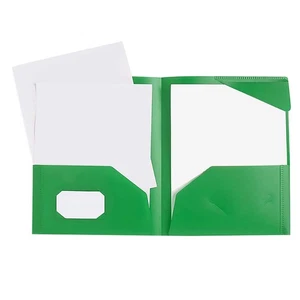 LIBRO EXPOSITOR A4 Dos BOLSILLOS PRESENTACIÓN CARPETA ARCHIVO PORTAFOLIO LIBROS Verde - Imagen 1 de 5