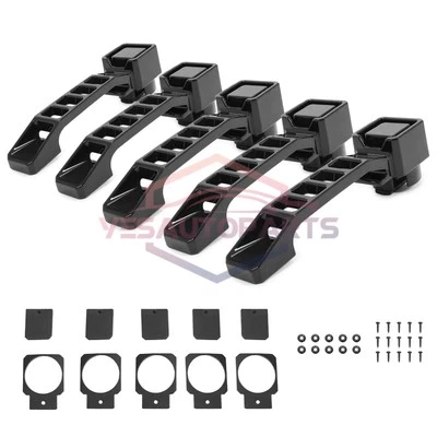 Kit de manijas de puerta exteriores negras de aluminio para Jeep Wrangler JK/JKU 2007-2018 Foto 1 de 4