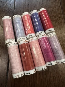 Lot A  - Mettler Quilting Thread 10 Spools- 100% Cotton, 164 Yards each VTG - Picture 1 of 3