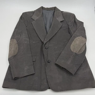 Pioneer Wear Corduroy Blazer Jacket Men’s 46 Grey Made in USA Vintage - Image 1 of 4