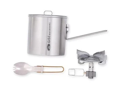  Glacier Stainless Explorer Set, Juego de Cocina Compacto de Acero Inoxidable con Olla,  Foto 1 de 4
