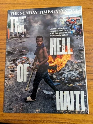 UK Sunday Times. Robin Wright, Nick Clegg. Imrie, Haiti, Johnnie  Walker 13.8.25 - Image 1 of 4