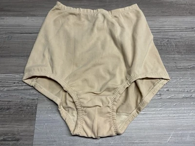 Bragas adelgazantes vintage control abdomen cobertura completa exquisitas beige talla 4-5 #E Foto 1 de 4