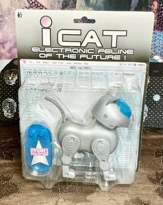 iCat Electronic Feline Of The Future Ages 5+ I Walk & Meow Robot Cat Vntg 2000 - Picture 1 of 9