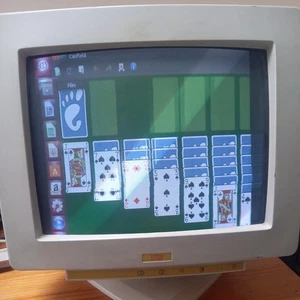 VINTAGE ESCOM EM-1438S 14" MONITOR CRT - Zdjęcie 1 z 7
