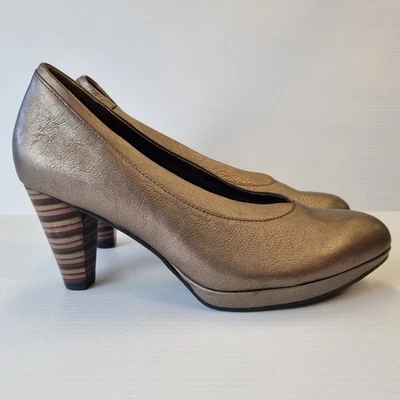 Ziera Leather Shoes🤩 NEW Bronze AU 10 41 PK2 14232 High Arch Orthotic-Friendly - Image 1 of 4