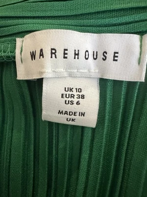 Warehouse Green Pleated Skirt – UK 10 / EUR 38 / US 6 - Image 1 of 3