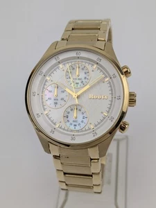 Vtg UNTESTED NOS Women's Roots Canada Watch Metal Strap Band Gold Tone - Picture 1 of 6