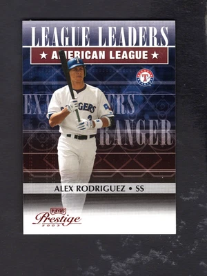 2003 年季后赛声望联赛领袖 #3 Alex Rodriguez RBI 1325/2002 — 第 1/2 张图片