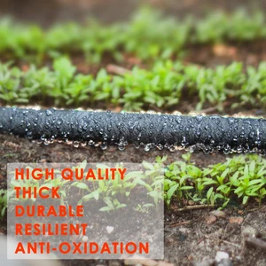 Garden Water Soaker Hose Heavy Duty Rubber 1/2 Inx25 Ft Dripping 70% Saving - Picture 1 of 12