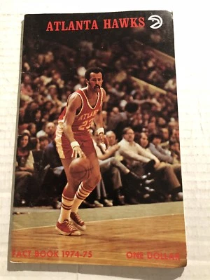 1974 75 ATLANTA Hawks Yearbook Media Guide JOHN DREW Herm GILLIAM Lou HUDSON - Image 1 of 2
