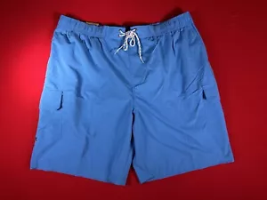 The Foundry Big & Tall Men's Blue Swim Trunk Drawstring Cargo Shorts 3XL NWT - Picture 1 of 10