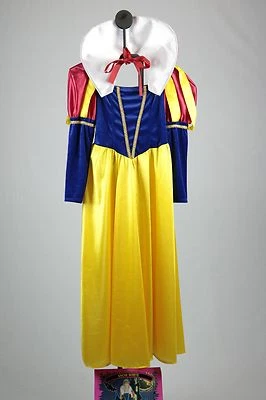 Blancanieves Niño 2 Piezas Grito/Rd/Bl Vestido y Cinta para el Pelo Disfraz de Cuento de Hadas Med. Foto 1 de 2