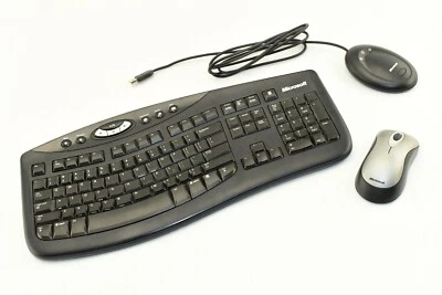 Microsoft Wireless Comfort Keyboard 2000 + Mouse 1067 + USB Desktop Receiver - Image 1 of 4