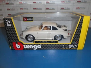 BBU22079W by BBURAGO PORSCHE 356 COUPE WHITE PEARL 1961 1:24 - Foto 1 di 1