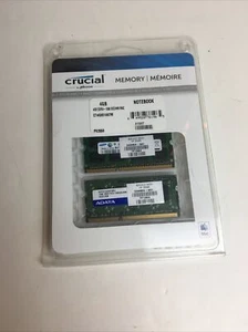 CRUCIAL BY MICRON - DRAM 1066 Sodimm Mac 4GB DDR3 - CT4G3S1067M Pack - Imagen 1 de 12