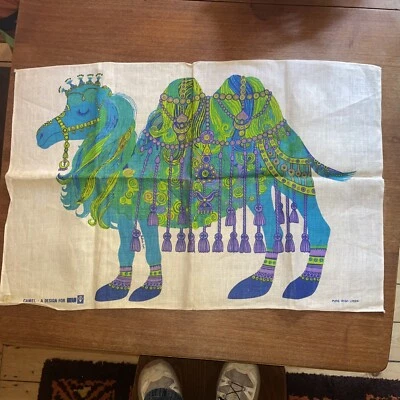 Belinda Lyon OXFAM Tea Towel camel  - Image 1 of 4