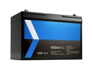 12V 100Ah Lithium Iron Phosphate Battery LiFePO4 - 1280Wh 100A BMS - Picture 1 of 8