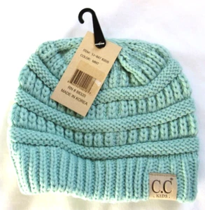 C.C. Kids Exclusives Mint Green Beannie Toboggan Hat Size OS NWT - Picture 1 of 3