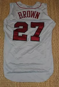 USC Gamecocks GAME WORN Baseball Jersey BROWN # 27 Gamecock Collectors MUST L@@K - Picture 1 of 3