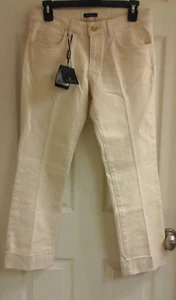 Mossimo Dutti Jeans, Women's size 6, Ivory Capris, Cuffed, stretch NWT - Picture 1 of 3