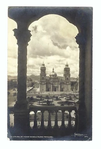 RPPC La Cathedral de Mexico Desde El Palacio Municipal Vintage Postcard - Picture 1 of 2