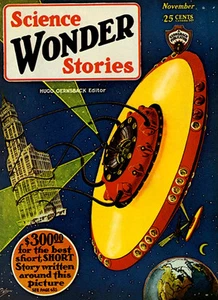 Wonder Science Stories - November 1929 - Magazine Cover Poster - Picture 1 of 1