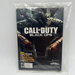 CALL OF DUTY BLACK OPS Activision Poster & Walk Through Map Best Buy 2010 - Picture 1 of 4