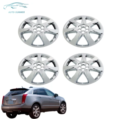 20" Clad Wheel Covers Chrome Trim 4Pcs Fit For Cadillac SRX 2010 2011 2012 2013 - Image 1 of 4