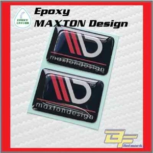 MAXTON Design Epoxy for Maxton Bodykit Rubber Badge Emblem 2 PCS - WORLDWIDE - Imagen 1 de 4