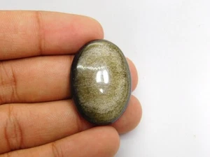 Cabujón de obsidiana arco iris 100 % piedras preciosas sueltas naturales para joyería 41 quilates ME-4433 - Imagen 1 de 6