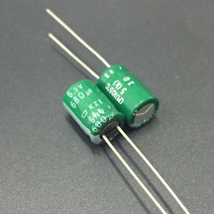 Condensador de placa base ESR bajo 100 piezas 6,3 V 680uF 6,3 V NCC Nippon KZE 8x11,5 mm - Imagen 1 de 2
